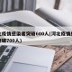 河北疫情感染者突破600人(河北疫情感染者突破700人)