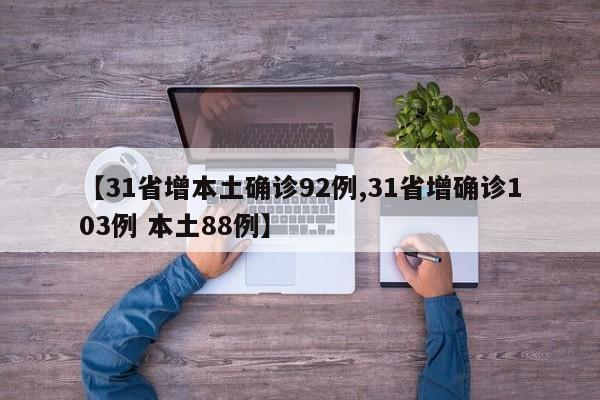 【31省增本土確診92例,31省增確診103例 本土88例】